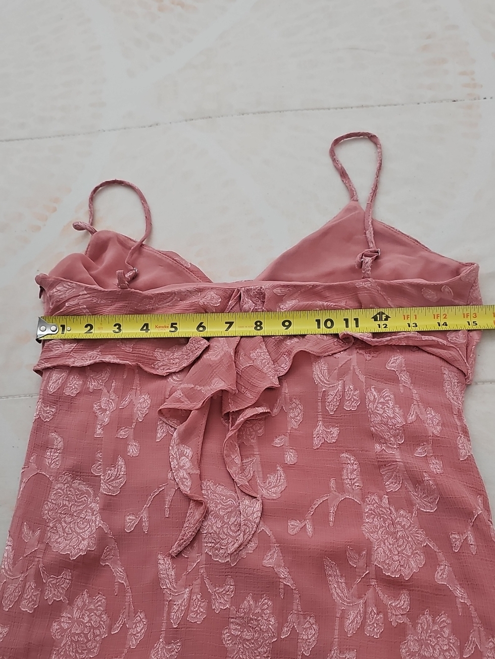 Zara Ruffle Slip Dress - Picture 10 of 11